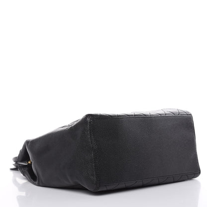 Chanel Caviar Quilted CC Shopping Tote Black 4 of 11