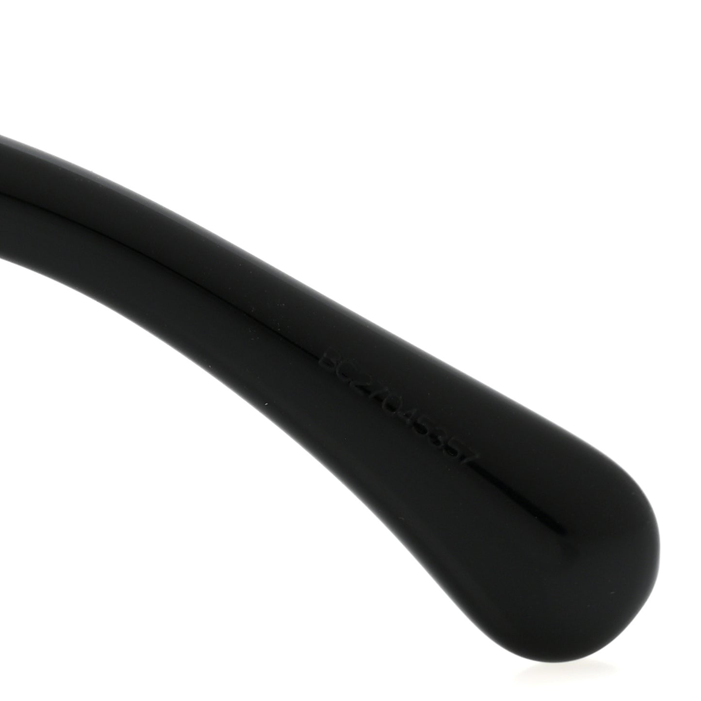 Acetate Crystal CC Shield Sunglasses 5466-B-A Black