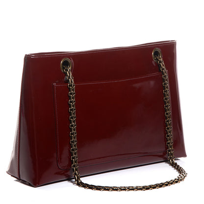 Chanel Patent Bijoux Chain Shoulder Bag Burgundy 3 of 7