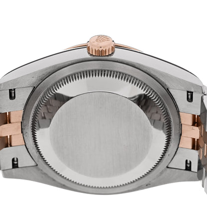 Rolex Stainless Steel 18K Everose Gold Diamond 36mm Oyster Perpetual Datejust Watch Chocolate Jubilee 126231 4 of 5