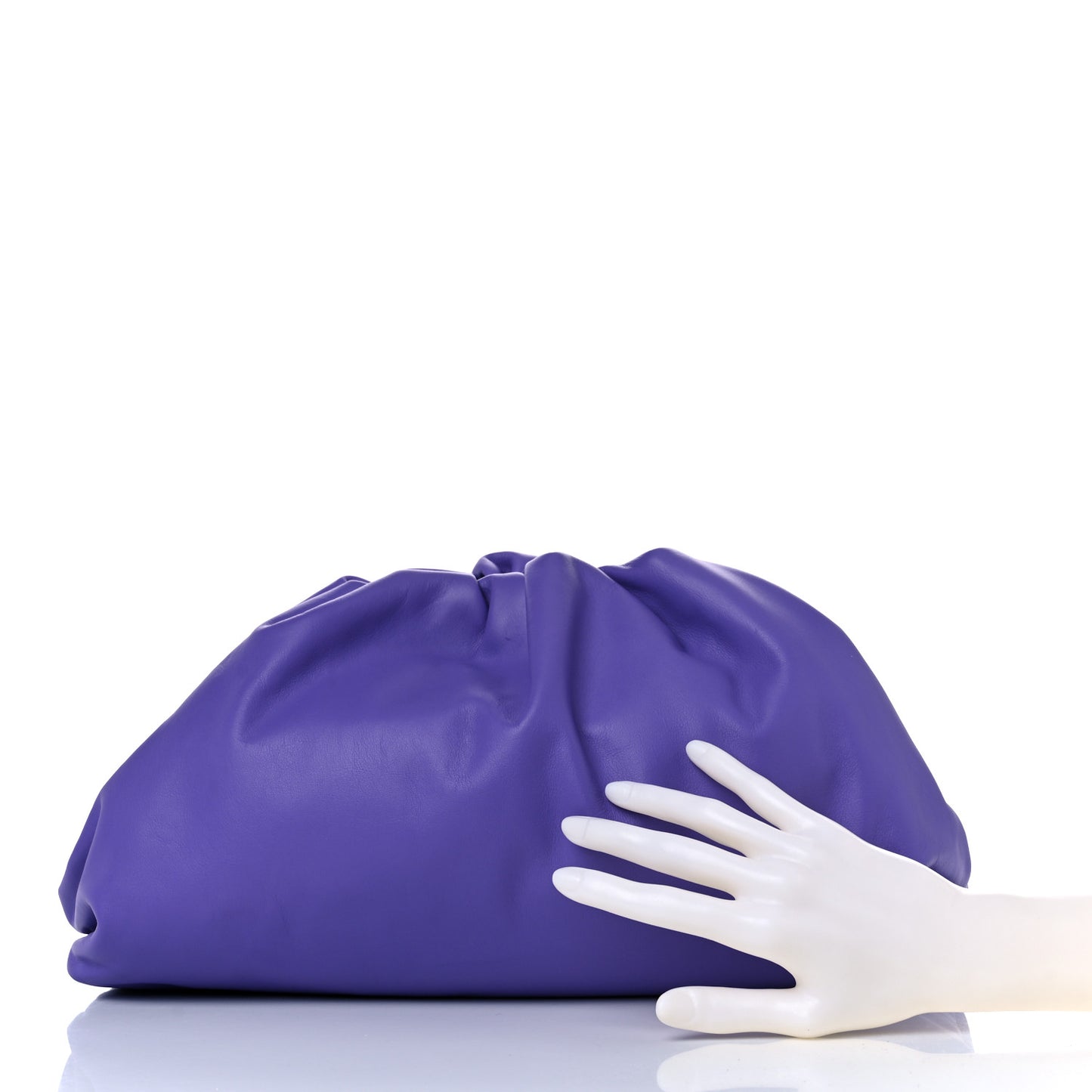 Smooth Butter Calf The Pouch Oversized Clutch Purple