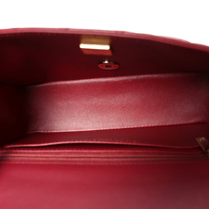 Chanel Lambskin Quilted Mini Rectangular Flap Burgundy 5 of 11