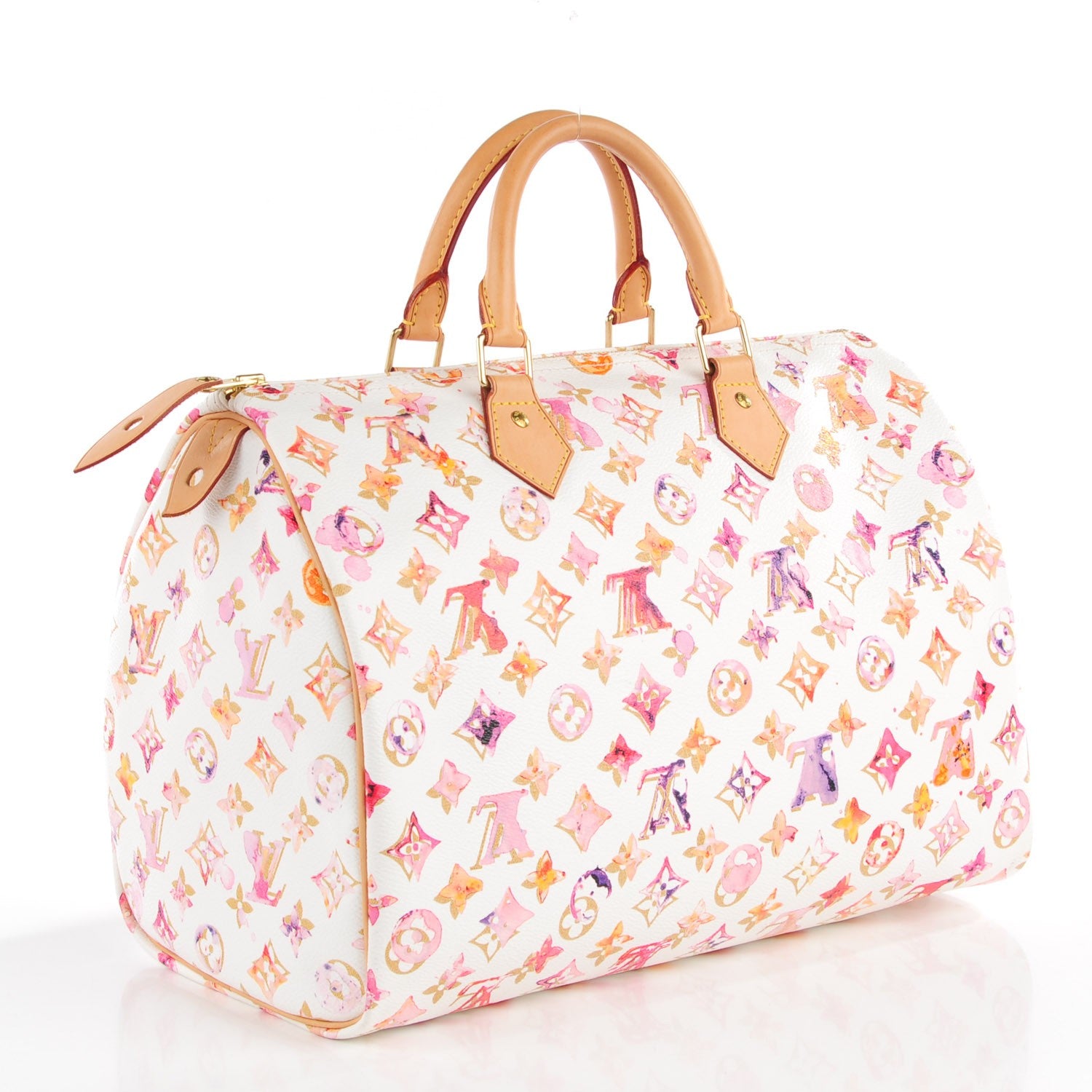 Louis Vuitton Watercolor Aquarelle Speedy 35 White 3 of 6