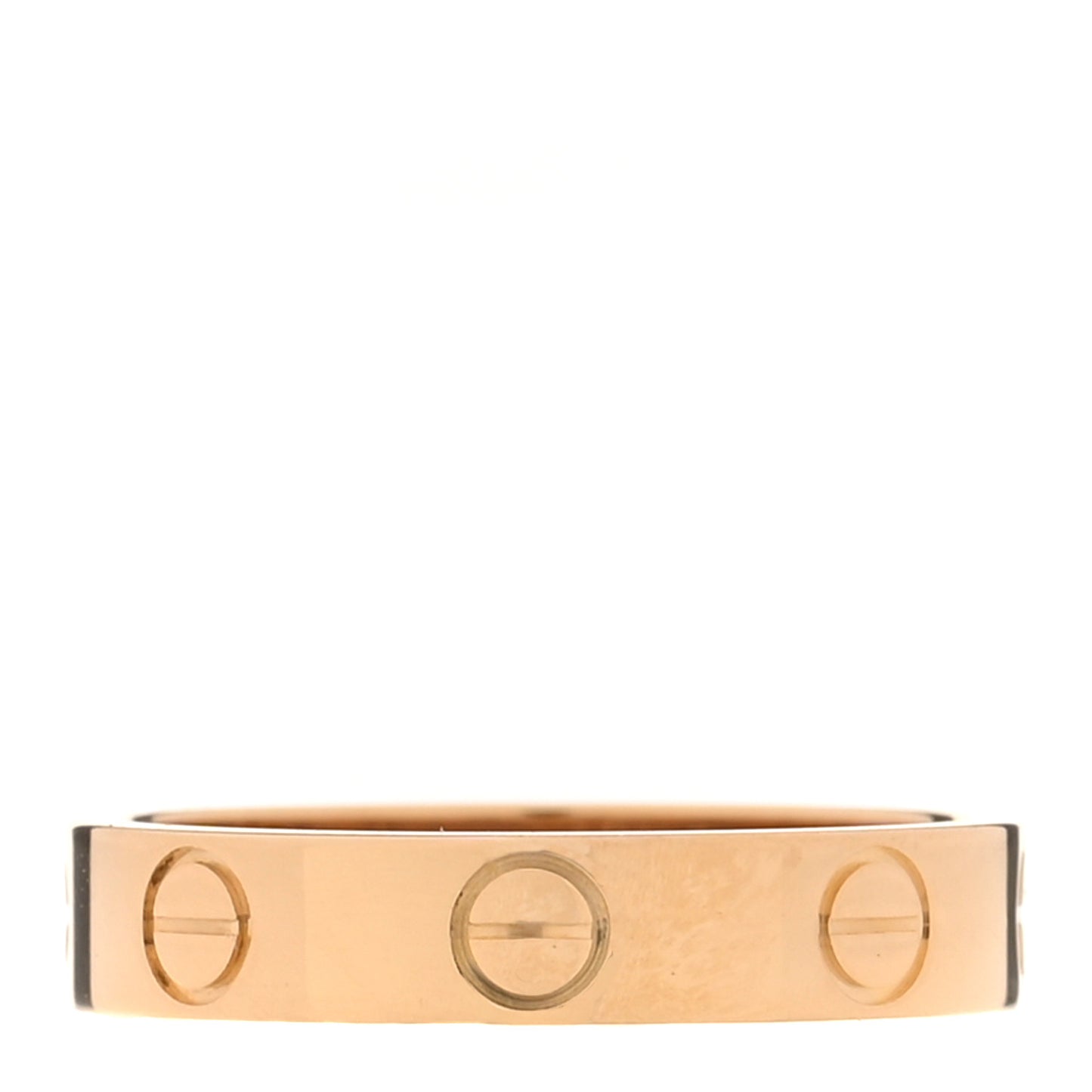 18K Yellow Gold 3.5mm LOVE Wedding Band Ring 49 4.75