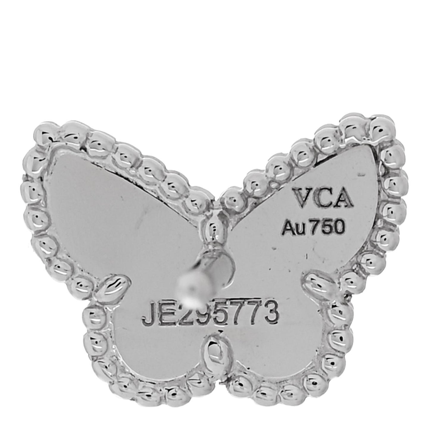 18K White Gold Turquoise Sweet Alhambra Butterfly Earrings