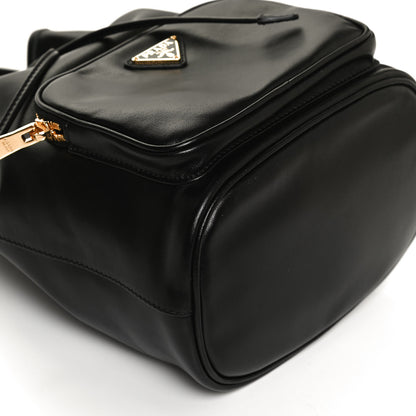 Prada Light Calfskin Saffiano Mini Bucket Crossbody Bag Black 11 of 11