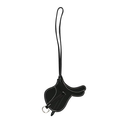 Hermes Box Paddock Selle Horse Saddle Bag Charm Black 1 of 4