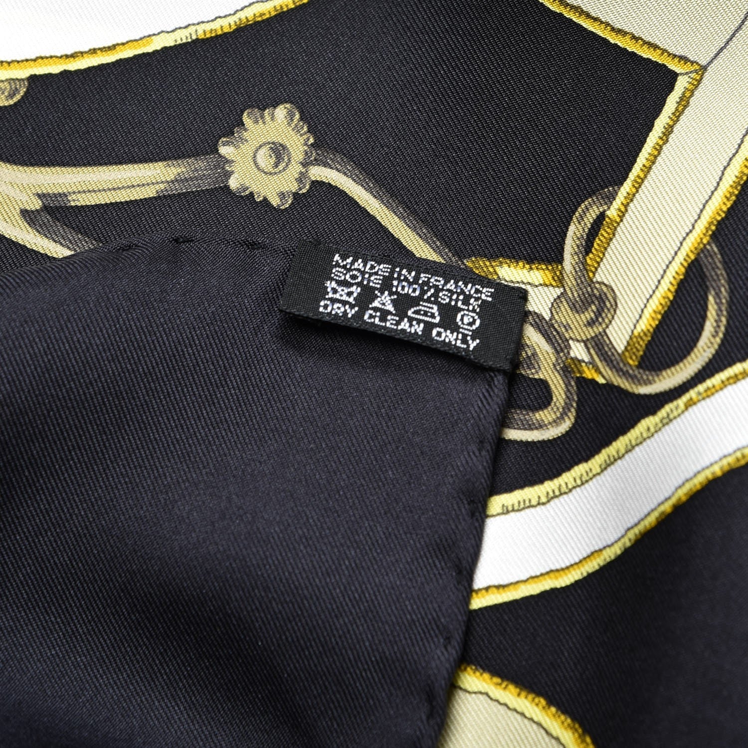 Hermes Silk Scarf L'Instruction Du Roy Scarf 90 Black Gold 8 of 8