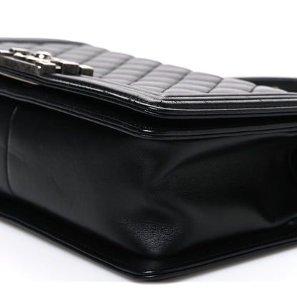 Chanel Lambskin Quilted Medium Boy Flap Black 10 of 11