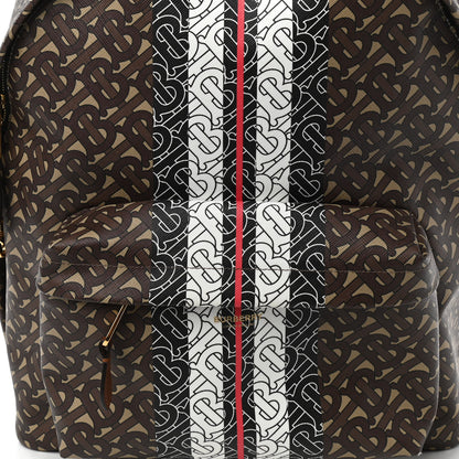 Burberry E-Canvas Monogram Stripe Backpack Bridle Brown 11 of 11