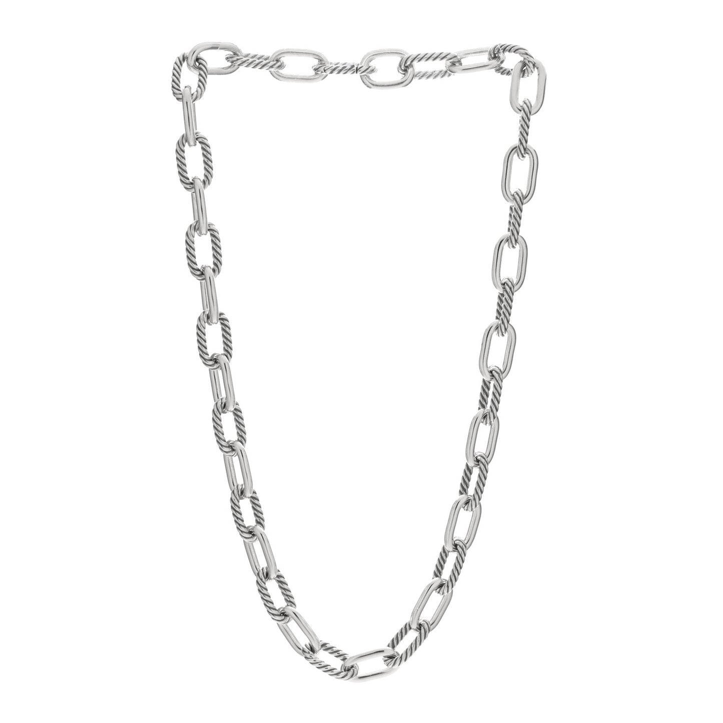 Sterling Silver 11mm Madison Chain Necklace 20.5"