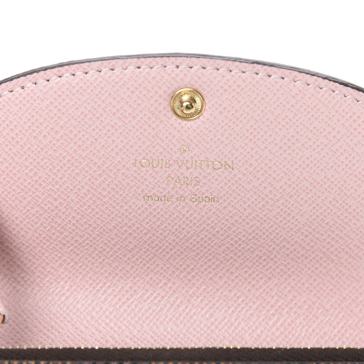 Louis Vuitton Damier Ebene Rosalie Coin Purse Rose Ballerine 6 of 7