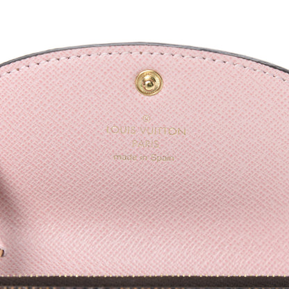 Louis Vuitton Damier Ebene Rosalie Coin Purse Rose Ballerine 6 of 7