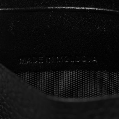 Burberry Vintage Check Calfskin Coin Case Card Holder Black 7 of 8
