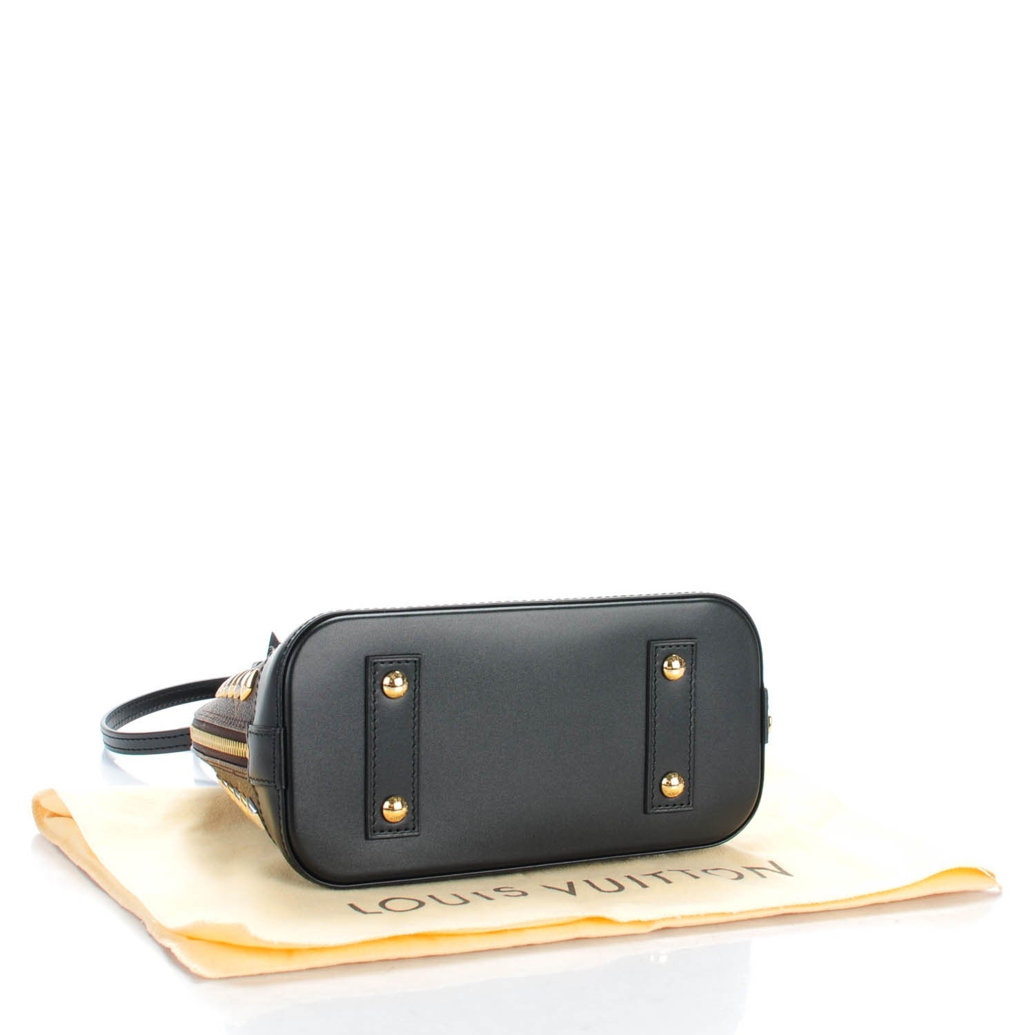 Louis Vuitton Monogram Macassar Studded Alma BB 4 of 6