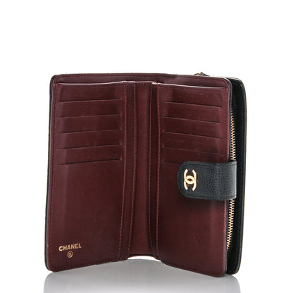 Chanel Caviar Quilted Zipped Pocket Wallet Black 5 of 7