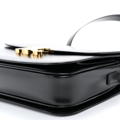 Celine Shiny Calfskin Medium Triomphe Black 10 of 10