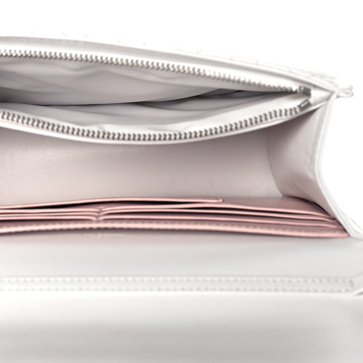 Lambskin Cannage Miss Dior Promenade Pouch White