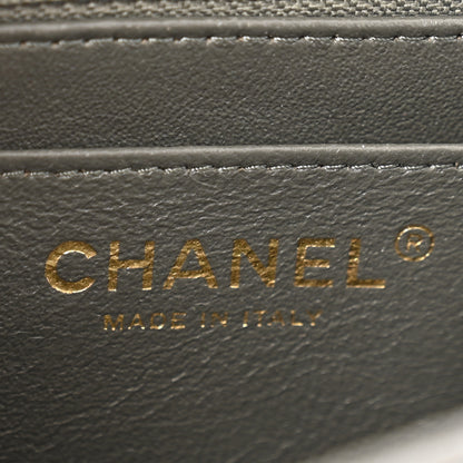 Chanel Lambskin Quilted Mini Square Flap Dark Grey 6 of 13