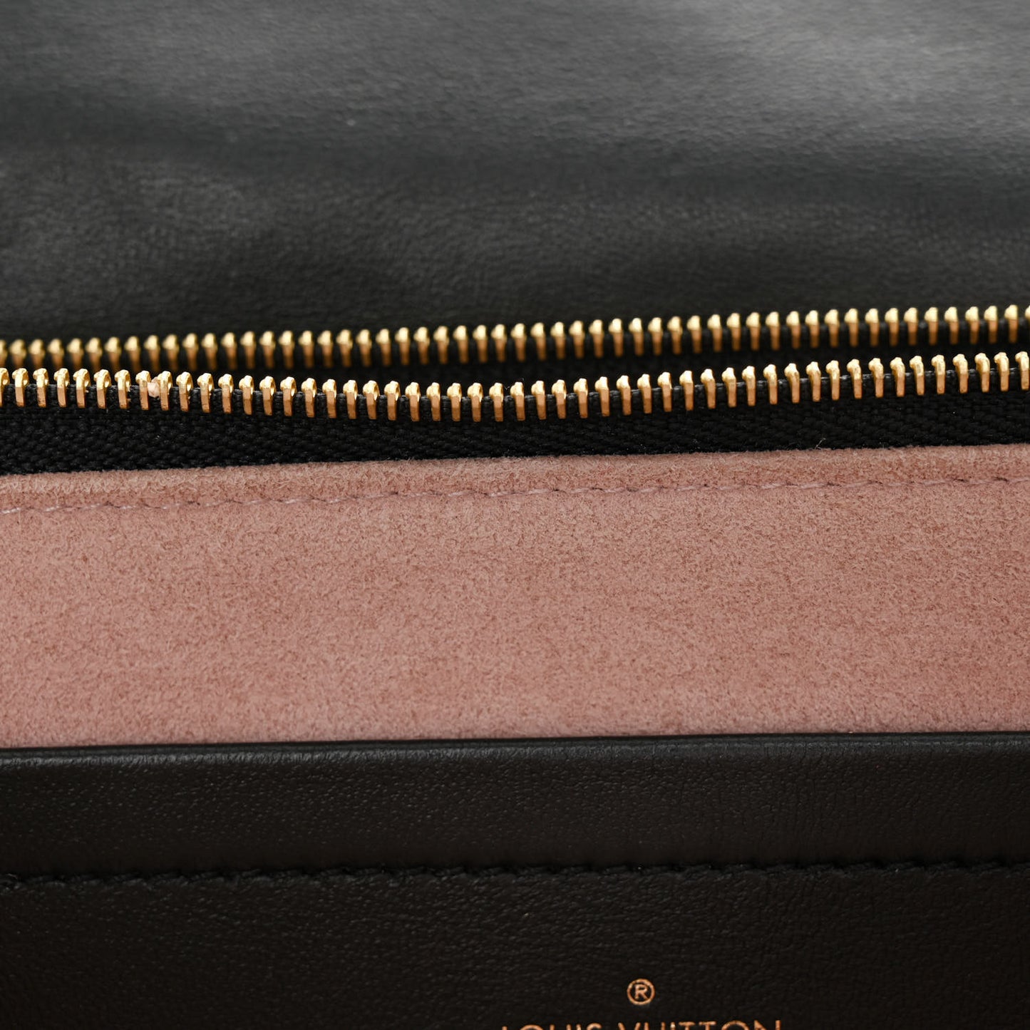 Lambskin Embossed Monogram Pochette Coussin Black