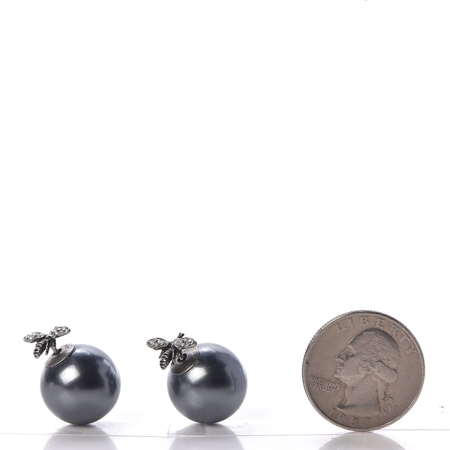 Christian Dior Mise En Dior Tribal Bee Earrings Grey 3 of 6