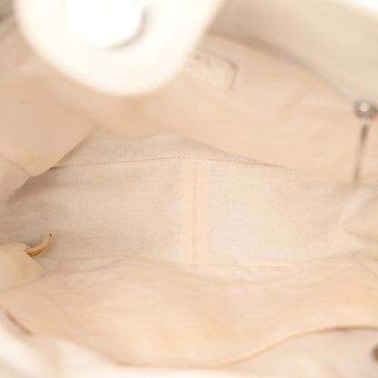 Chanel Caviar Quilted Petit Shopping Tote PST White 5 of 13