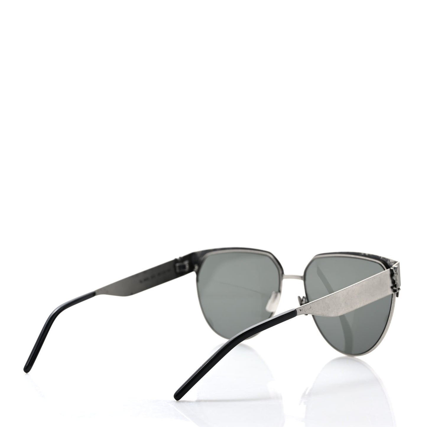 Aged Metal Cat Eye SLM43 Sunglasses Silver