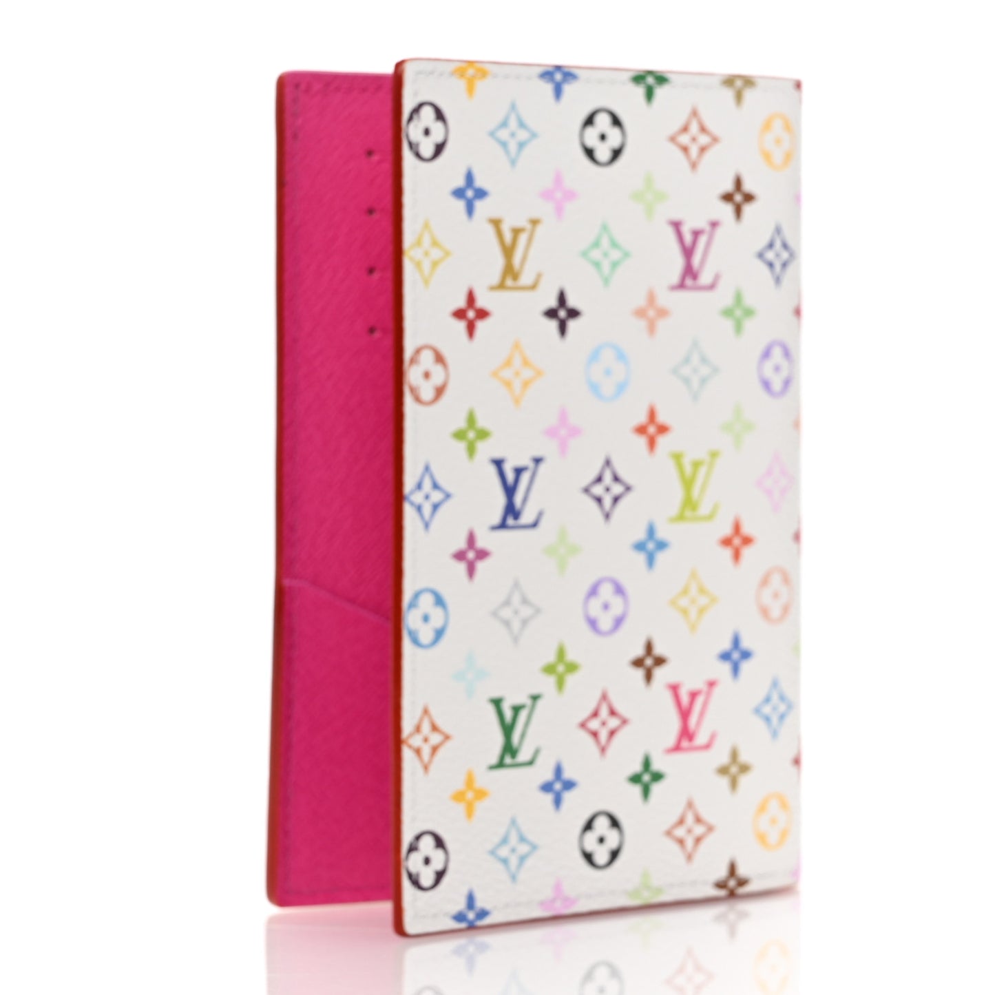 LV X TM Monogram Multicolor Passport Cover White