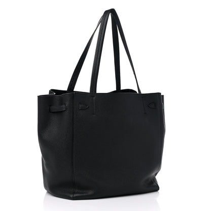 Celine Soft Grained Calfskin Small Belt Cabas Phantom Black 3 of 14