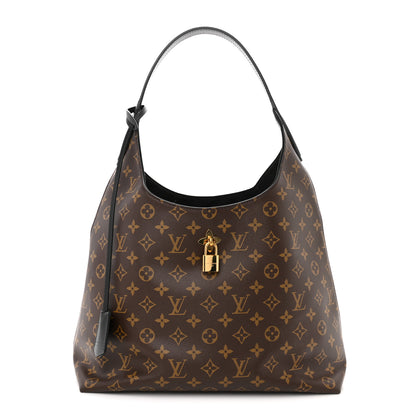 Louis Vuitton Monogram Flower Hobo Black 1 of 10