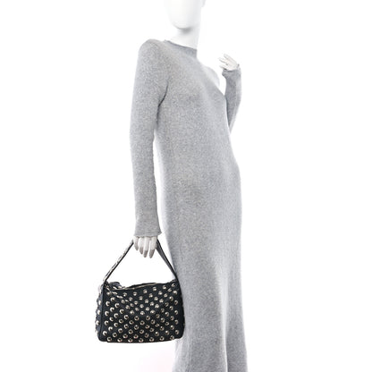 Khaite Pebbled Sport Calfskin Studded Elena Black 2 of 16