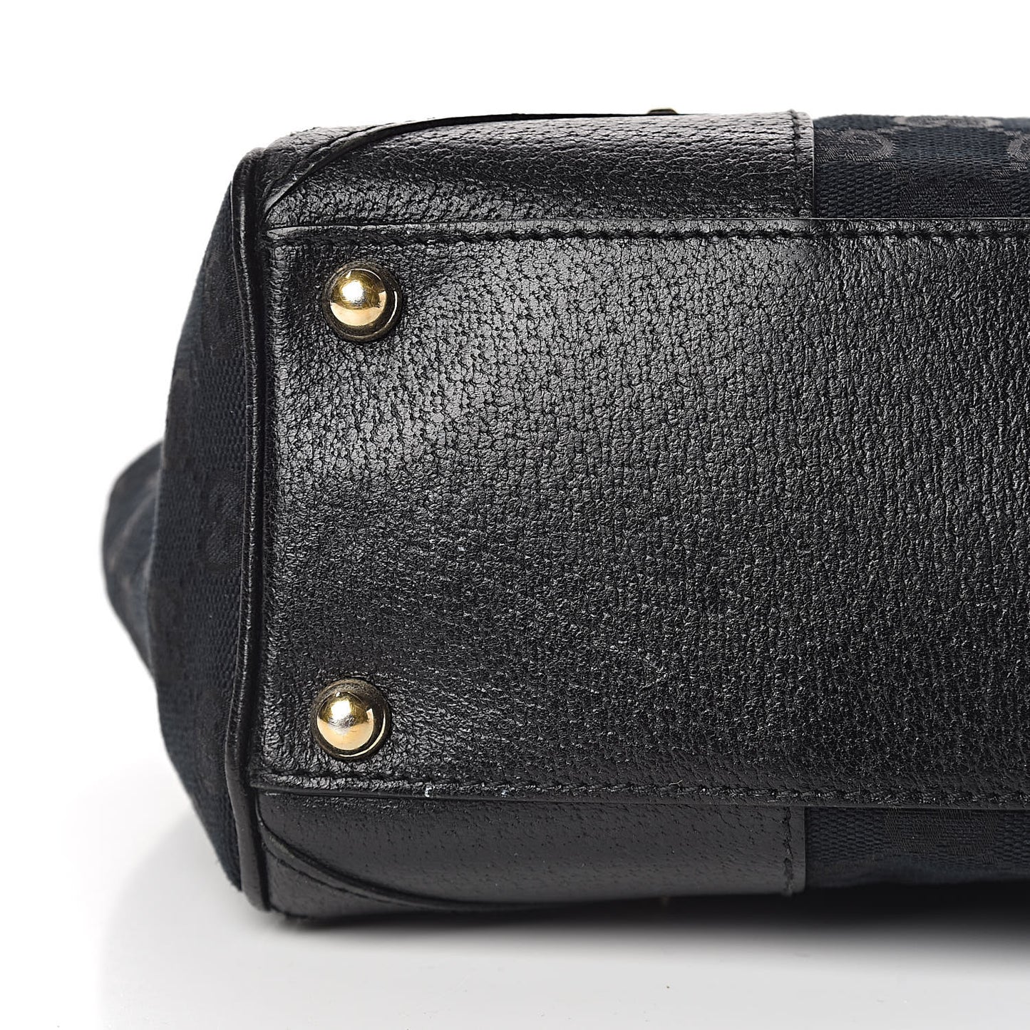 Monogram Calfskin Large Bardot Tote Black