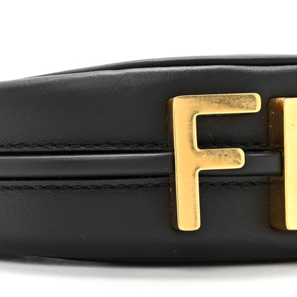 Fendi Vitello Grace Matte Nano Fendigraphy Hobo Charm Black 10 of 11