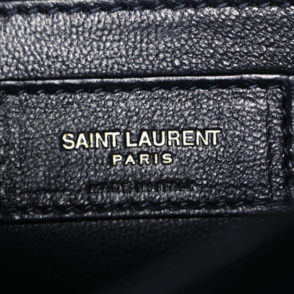 Saint Laurent Canvas Small Le Monogramme Satchel Beige Black 6 of 10