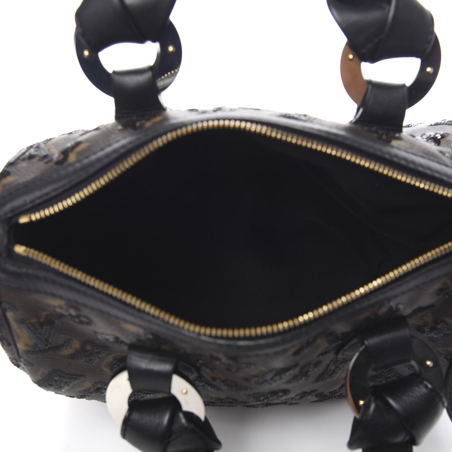 Monogram Sequins Eclipse Speedy 28 Black