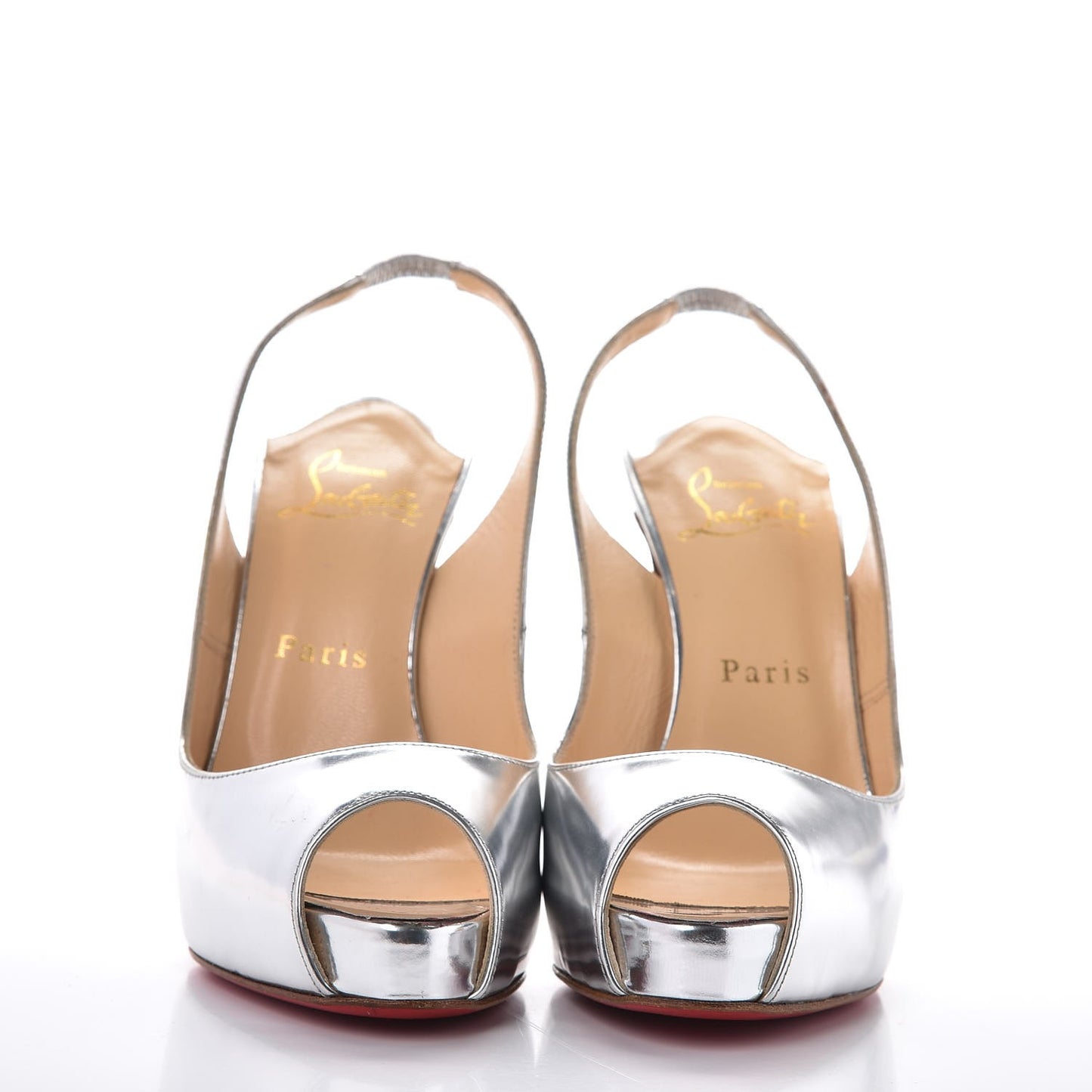 Metallic Patent No Prive 120 Pumps 37 Silver
