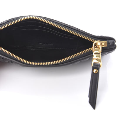 Miu Miu Nappa Matelasse Pouch Black 5 of 9