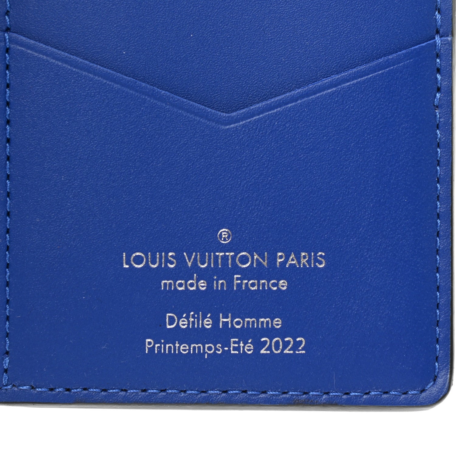 Louis Vuitton Taurillon Illusion Pocket Organizer Bleu Rose 6 of 6