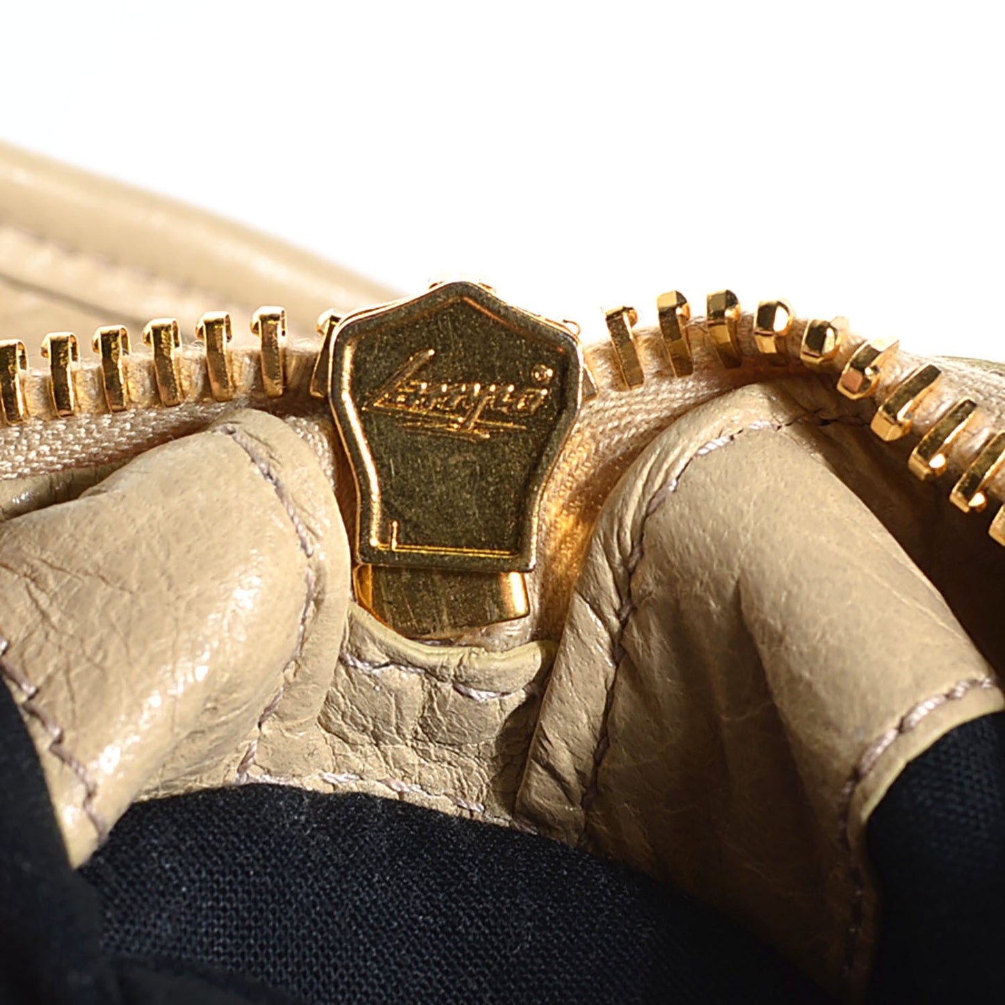 Agneau Giant 12 Gold Hardware Work Dune