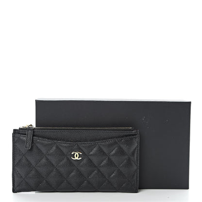 Chanel Caviar Quilted Classic Zip Pouch Black 12 of 12
