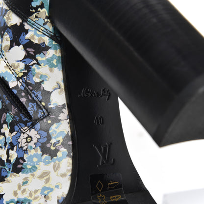 Louis Vuitton Calfskin Floral Star Trail Ankle Boots 40 Black 7 of 9