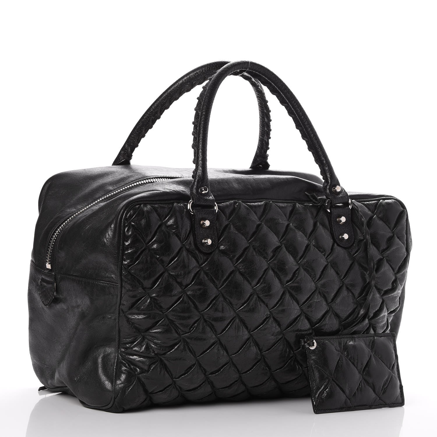 Balenciaga Chevre Quilted Matelasse MM Black 2 of 17