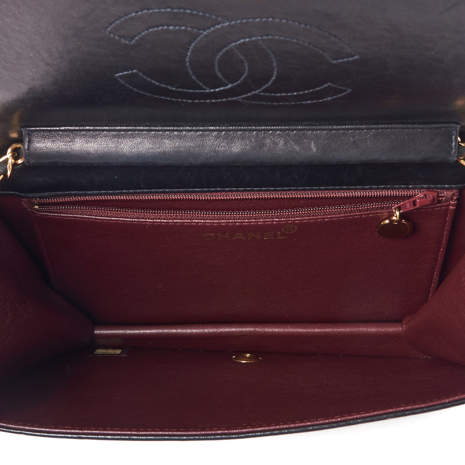 Chanel Lambskin Quilted Small Single Flap Black 7 of 10