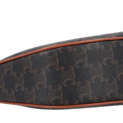 Celine Triomphe Canvas Calfskin Medium Strap Ava Triomphe Shoulder Bag Tan 10 of 11