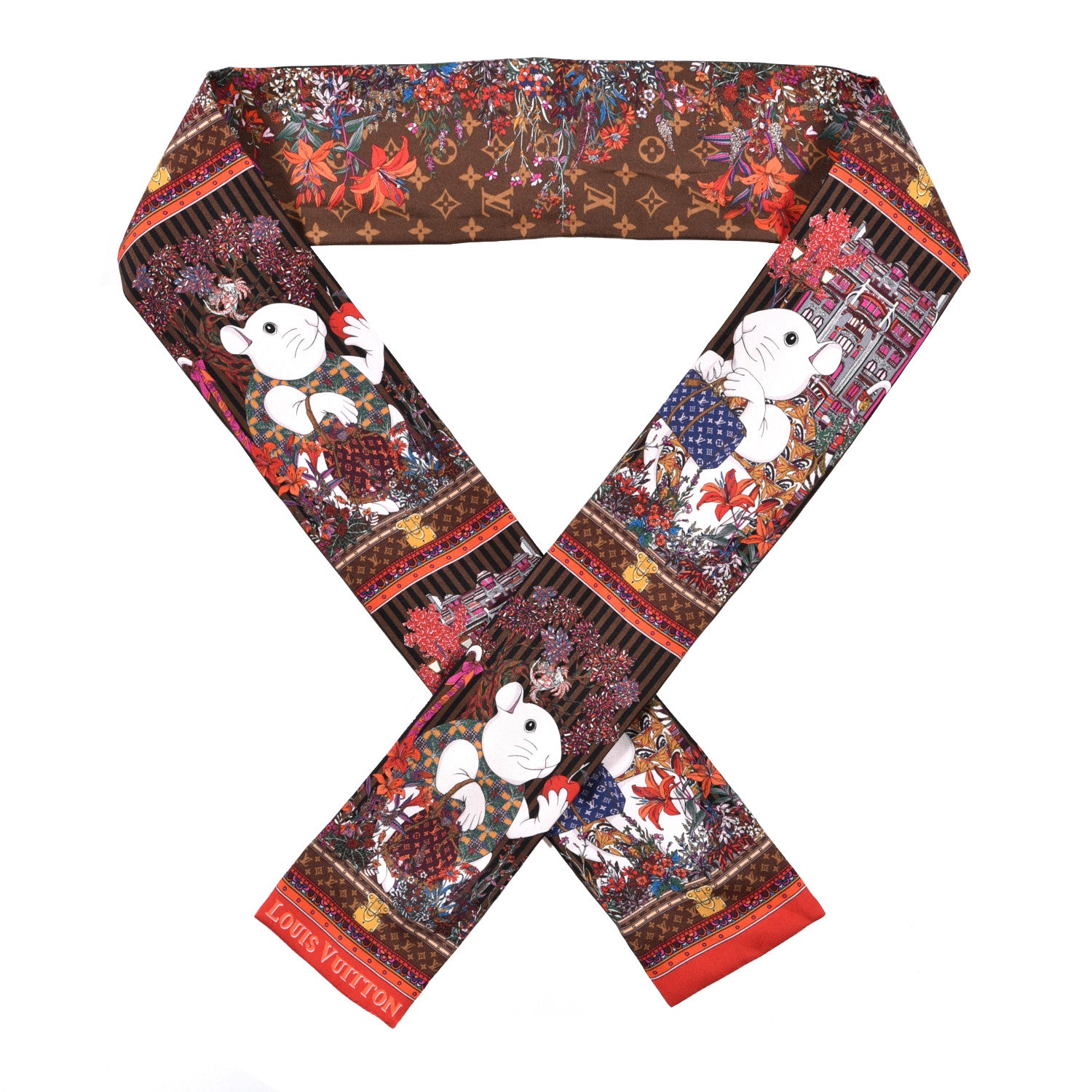 Louis Vuitton Silk Vuittonite Bandeau Ebene 1 of 3