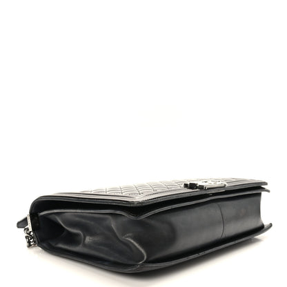 Chanel Patent Quilted Large Boy Flap Black 4 of 11