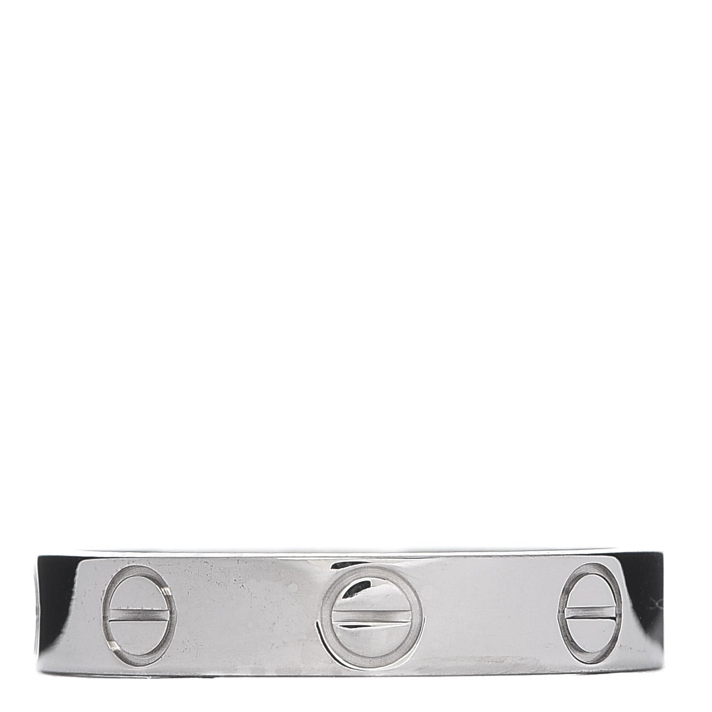 18K White Gold 3.5mm LOVE Wedding Band Ring 52 6