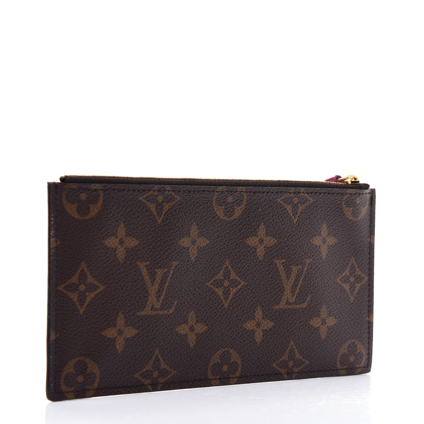 Monogram Felicie Chain Wallet Zippered Insert Fuchsia