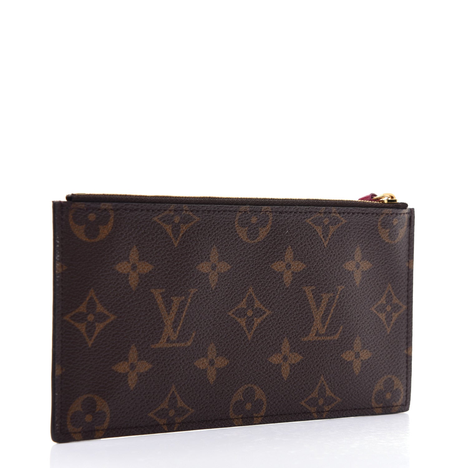 Louis Vuitton Monogram Felicie Chain Wallet Zippered Insert Fuchsia 3 of 9