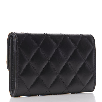 Chanel Aged Calfskin Quilted Reissue Flap Card Holder Black 3 of 8